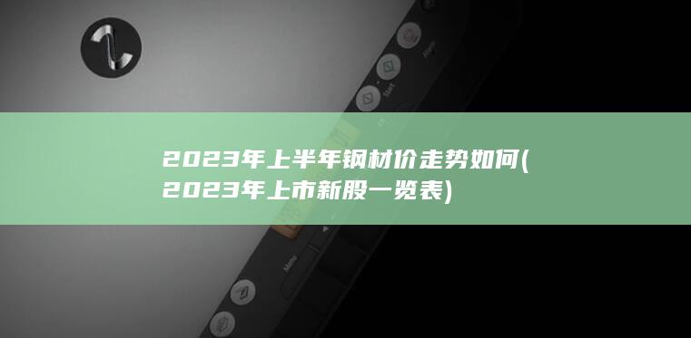 2023年上市新股一览表
