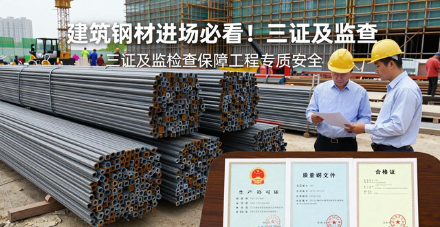 钢材三证检查_产品合格证质量保证书生产许可证_钢材厂家