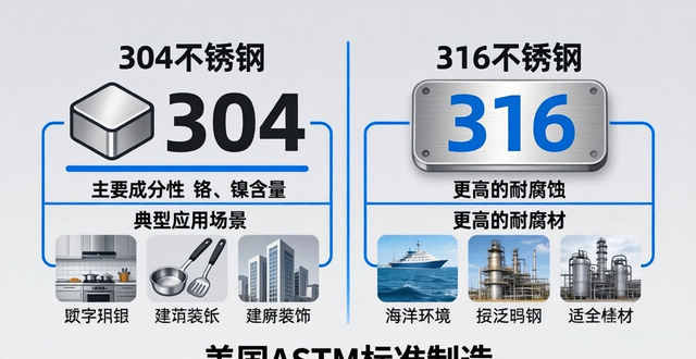 304不锈钢牌号含义_316不锈钢特性应用_钢材牌号区别