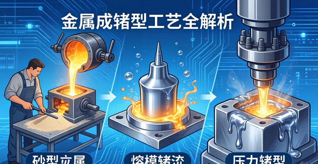 金属成形工艺全解析：铸造方法及应用（砂型、熔模、压力铸造）