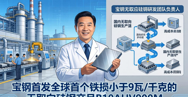 宝钢钢材牌号_全新无取向硅钢产品_极薄规格极低铁损高磁感无取向硅钢