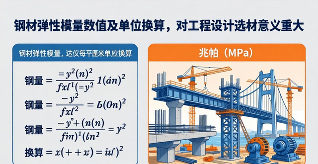 钢材弹性模量数值及单位换算，对工程设计选材意义重大