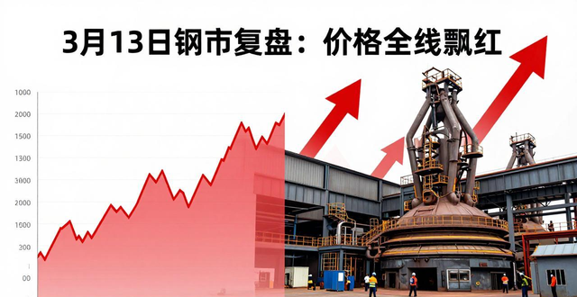 3月13日钢市复盘：价格全线飘红，助你买卖钢材不踩坑