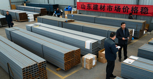 山东建材市场价格稳，上海螺纹钢领跑南北区域差