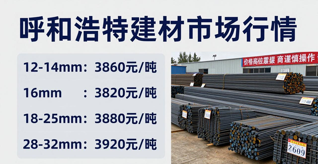 呼市建材价格平稳 成交艰难 今日最新报价