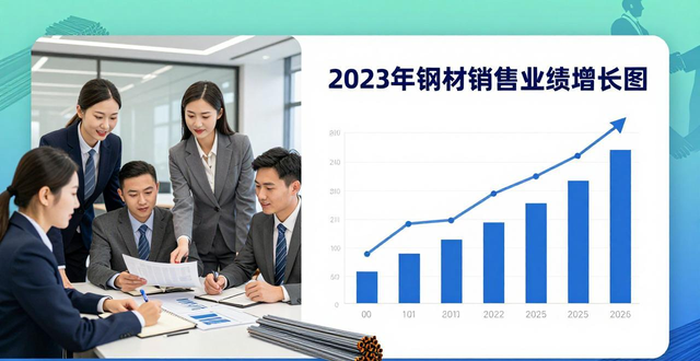 钢材销售团队2023年业绩回顾_钢材销售策略与执行分析_钢材产品介绍ppt模板