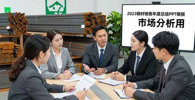 2023钢材销售业绩回顾_钢材销售行业市场分析_钢材产品介绍ppt模板