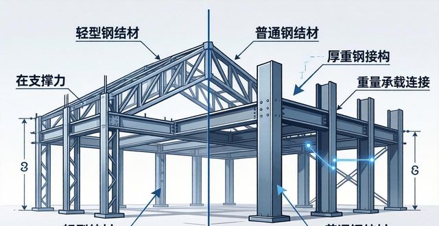 轻型钢钢材与普通钢材受力一样吗_轻型钢结构设计规程 轻钢与普钢区分 标准_冷弯薄壁型钢 轻型钢结构 截面组成
