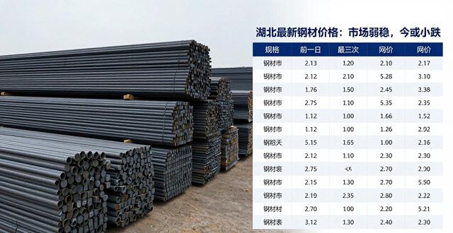 湖北建筑钢材价格_武汉盘螺市场行情_最新钢材价格