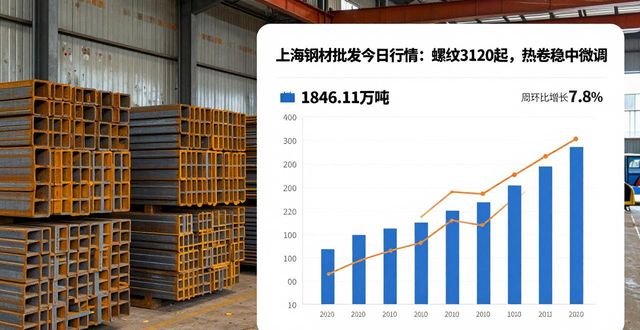 上海钢材批发今日行情：螺纹3120起，热卷稳中微调