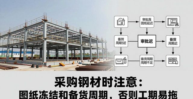 采购钢材_图纸深化设计风险_钢结构项目工期延误原因