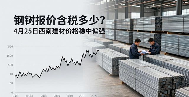钢材报价含税多少？4月25日西南建材价格稳中偏强