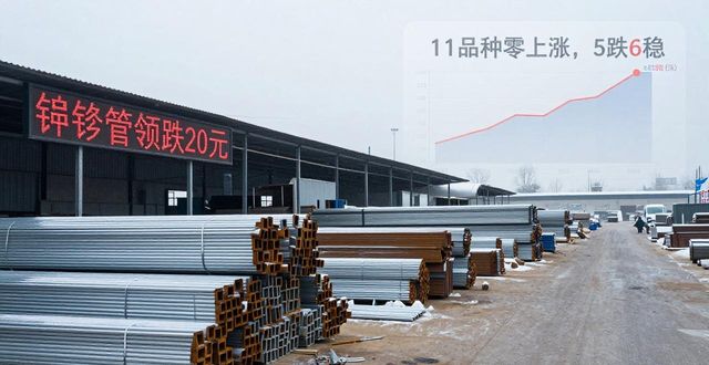 2026年2月钢材预测_大邱庄钢材市场2026年首月遇冷 半数品种下跌 镀锌钢管领跌20元