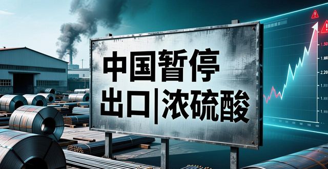中国硫酸出口暂停_德国的钢材 浓硫酸_全球硫酸供应链危机