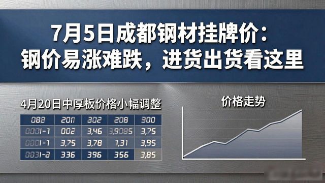 钢材价格走势_建材价格行情分析_7月5日成都钢材挂牌价