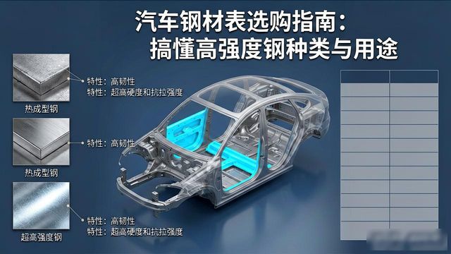 汽车制造中使用的高强度钢_汽车钢材表_汽车钢种类特性应用