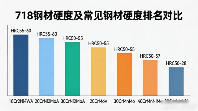 钢材硬度排名表洛氏硬度HRC_常见钢材硬度对照表HRC_718钢材硬度