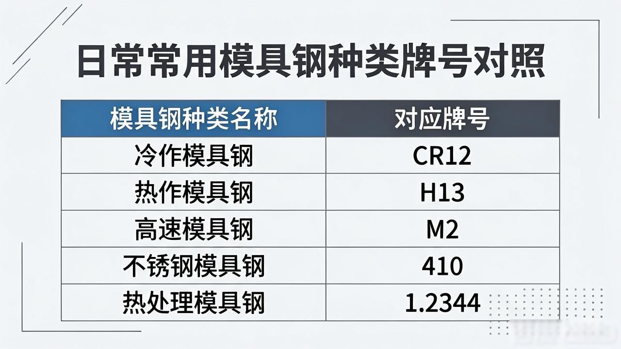 耐磨钢材型号_模具钢分类及用途_常用模具钢牌号及特性