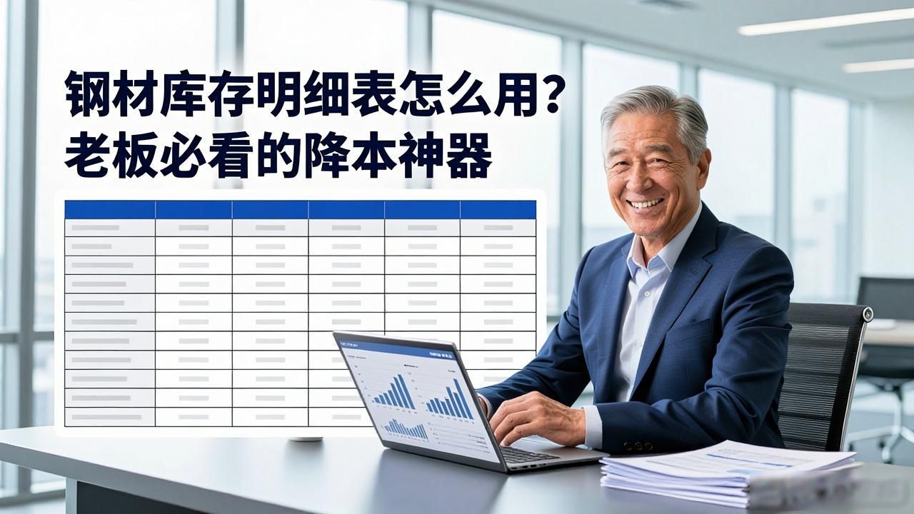 钢材库存明细表怎么用？老板必看的降本神器