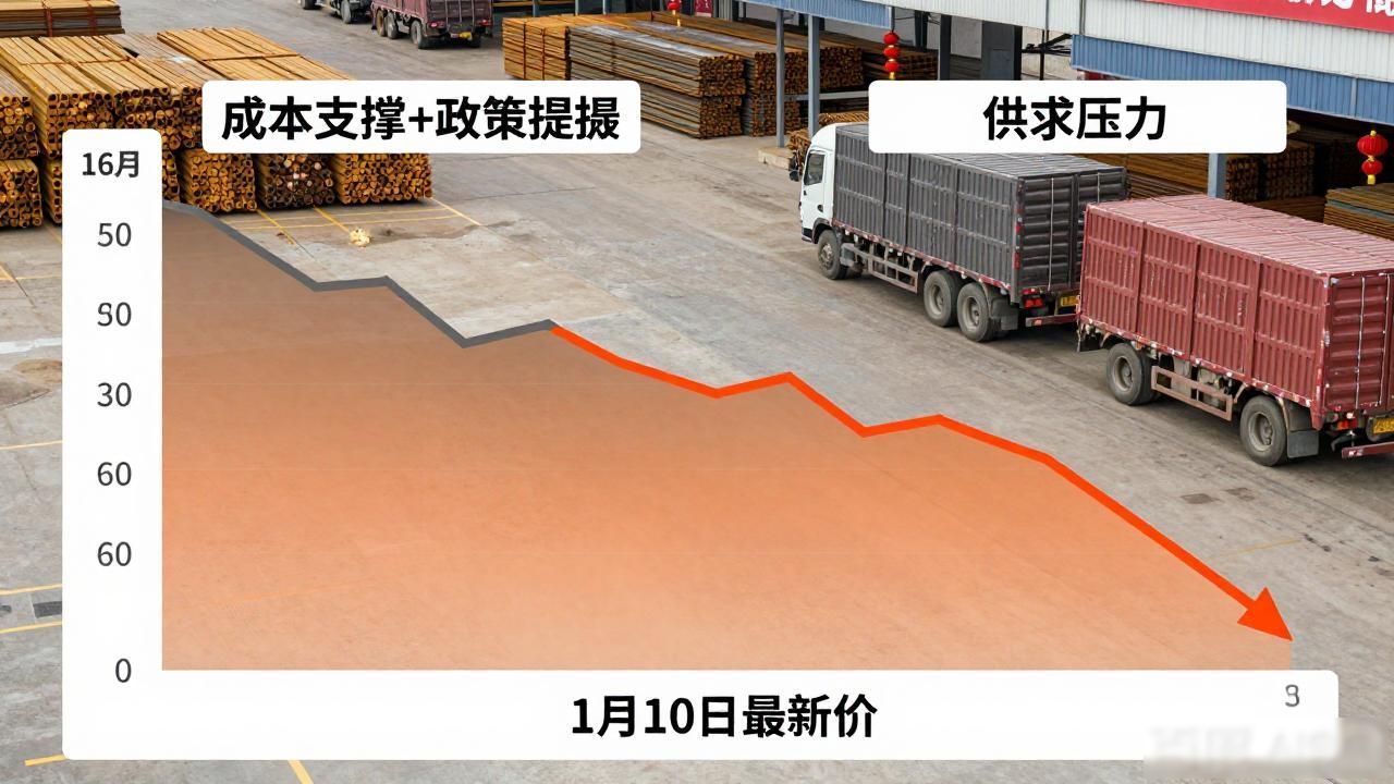 钢材走势预测：春节前囤货别踩坑，1月10日最新价看懂涨跌