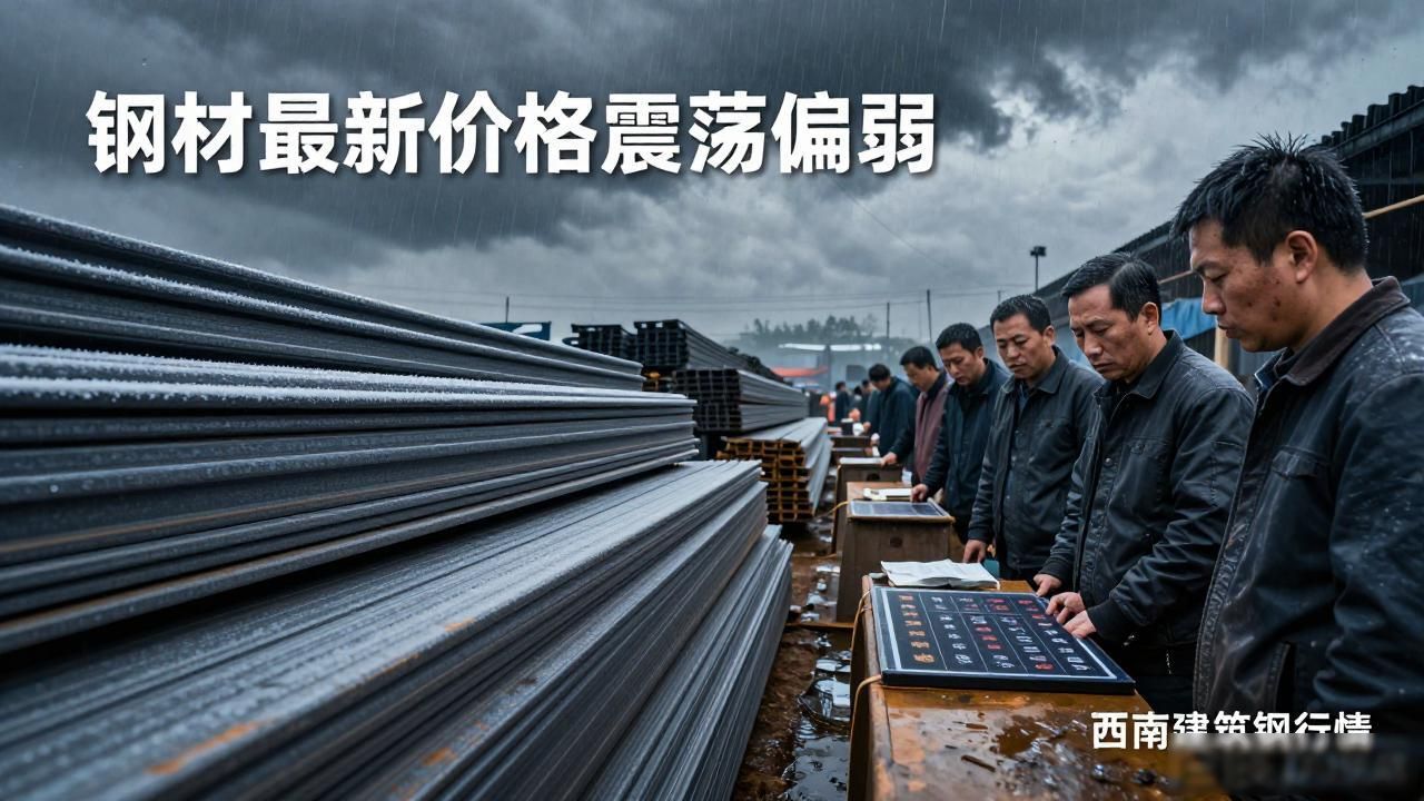 钢材最新价格震荡偏弱 西南建筑钢成交稍有好转