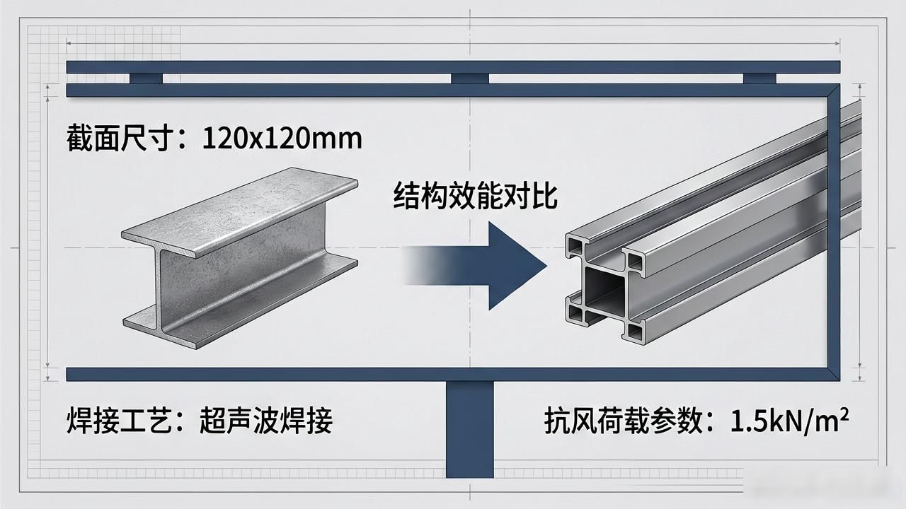 广告牌宣传栏承重选热镀锌钢材还是铝合金型材？差异在哪