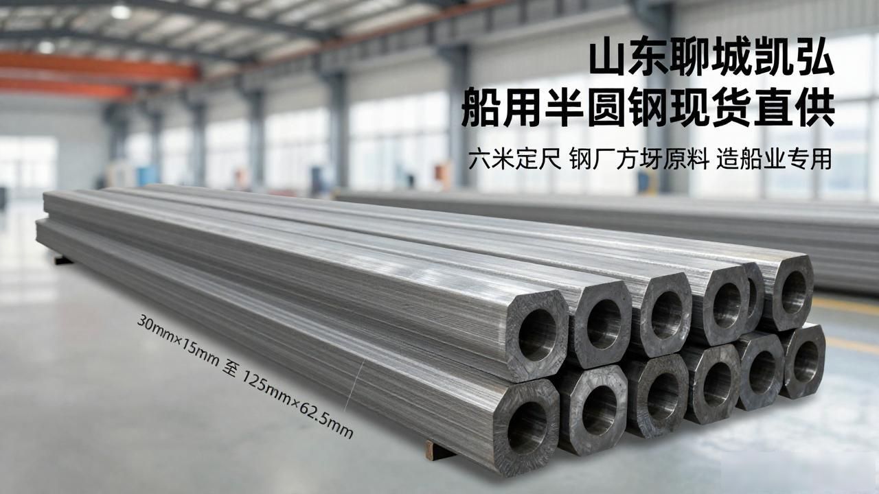 40cr钢材船用半圆钢定尺生产,山东聊城现货直供