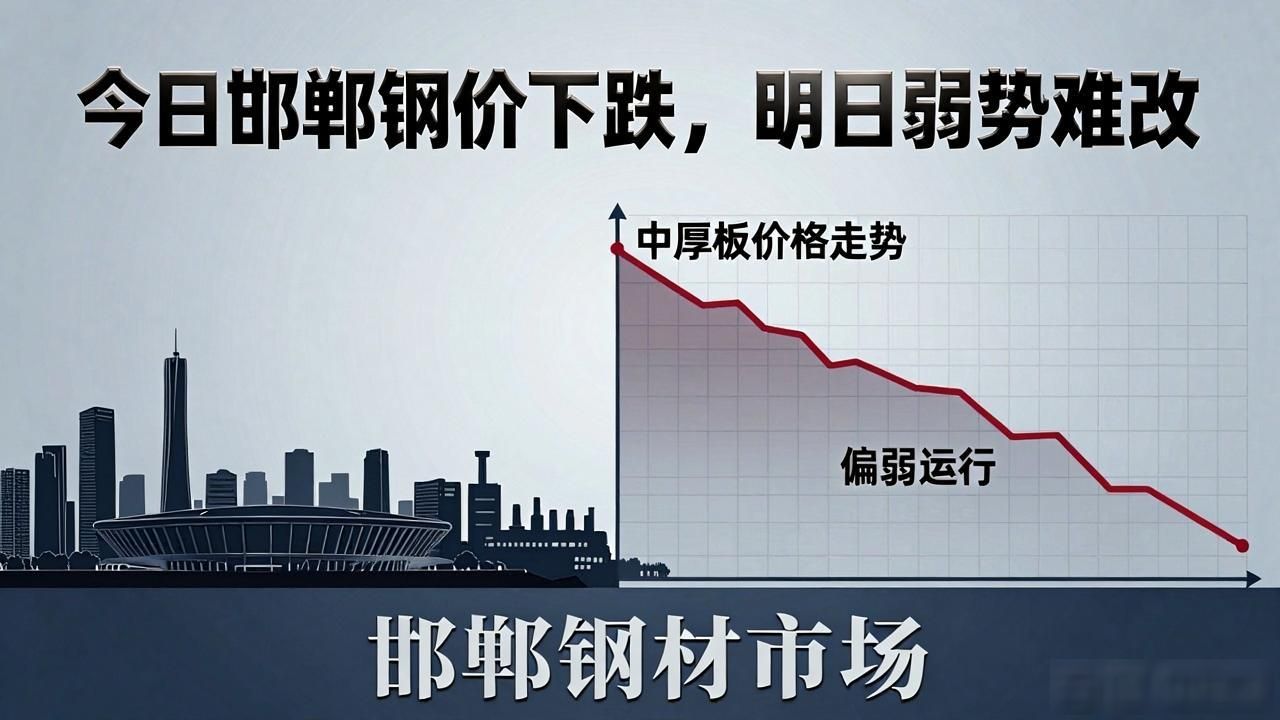 今日邯郸钢价下跌，明日弱势难改