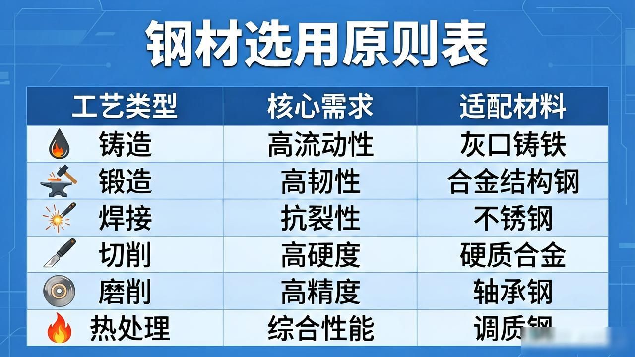 钢材选用原则：搞懂这几点，选材不踩坑