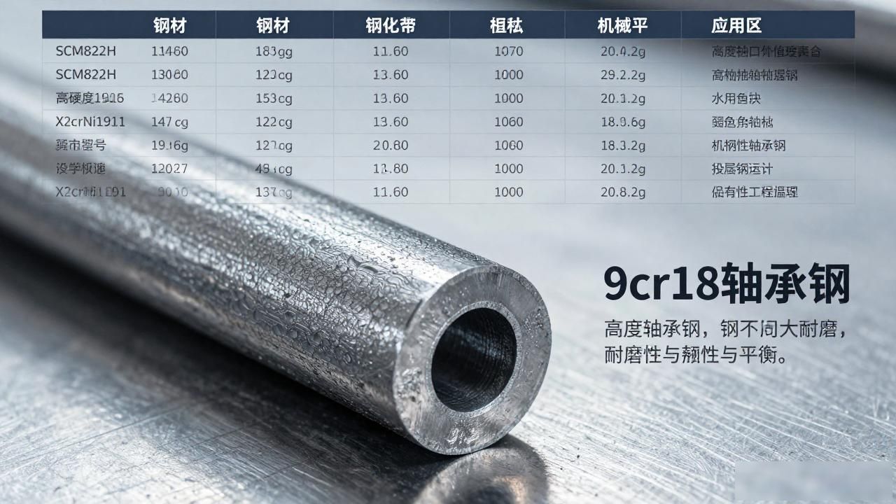 9cr18钢材客户必看：高硬度轴承钢的耐磨与韧性平衡
