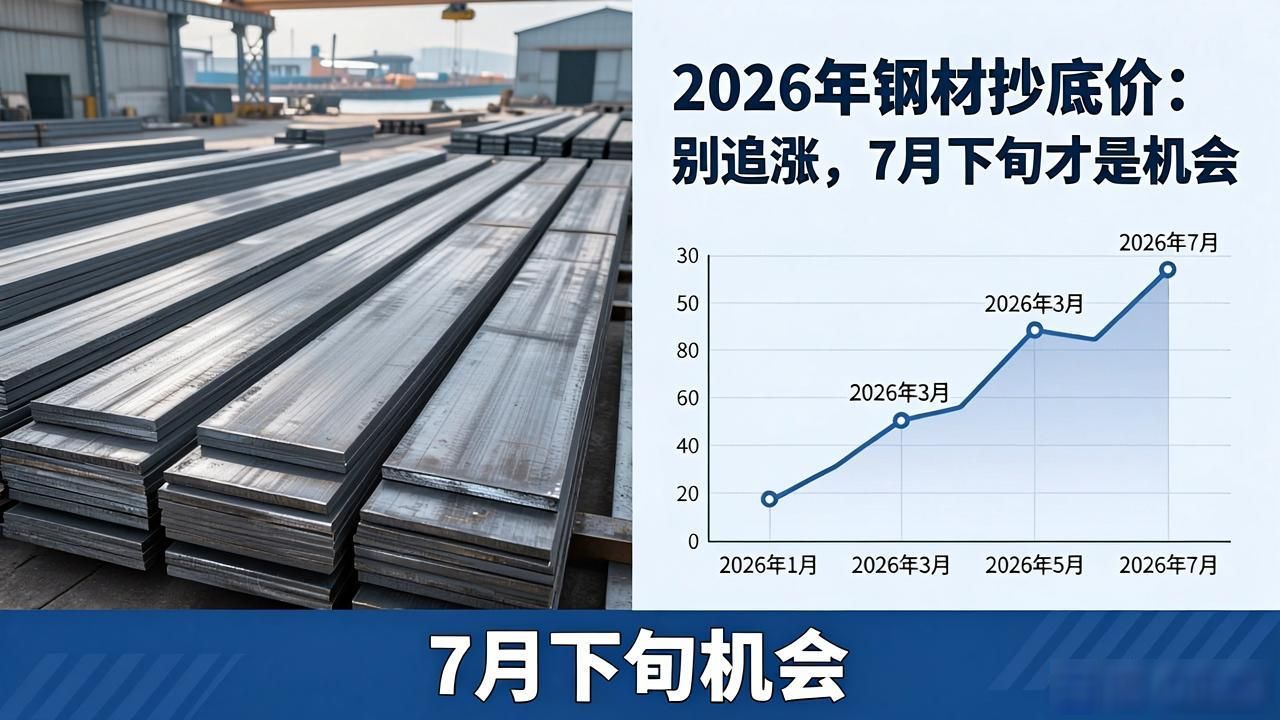 2026年钢材抄底价：别追涨，7月下旬才是机会