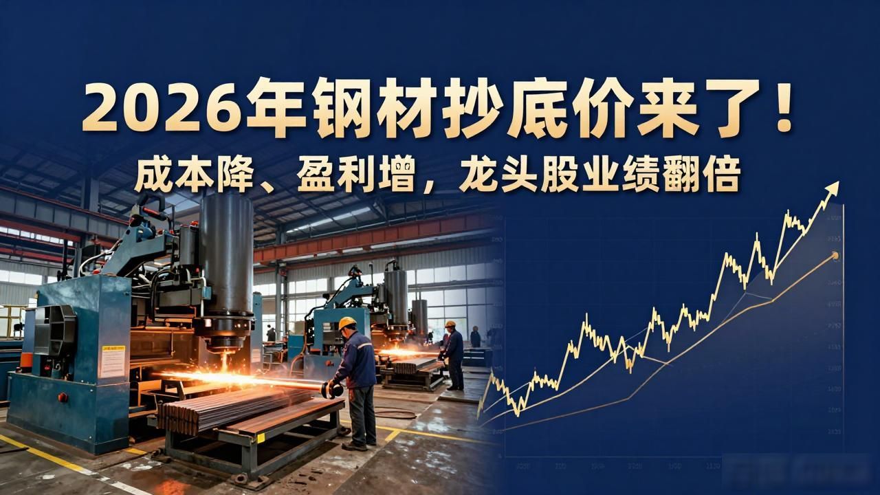 2026年钢材抄底价来了！成本降、盈利增，龙头股业绩翻倍