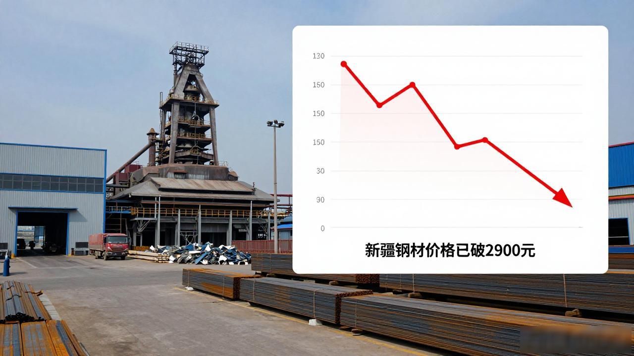 新疆钢材价格跌不停，钢厂出厂价已破2900元