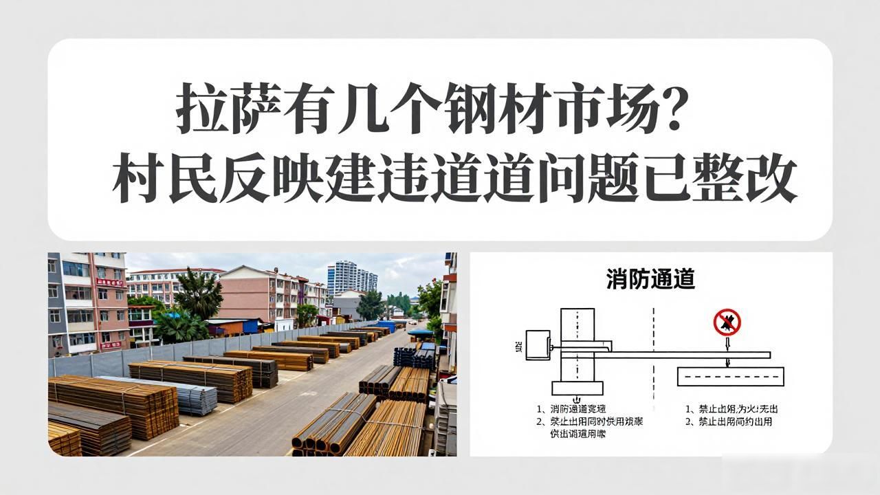 拉萨有几个钢材市场？村民反映违建占道问题已整改