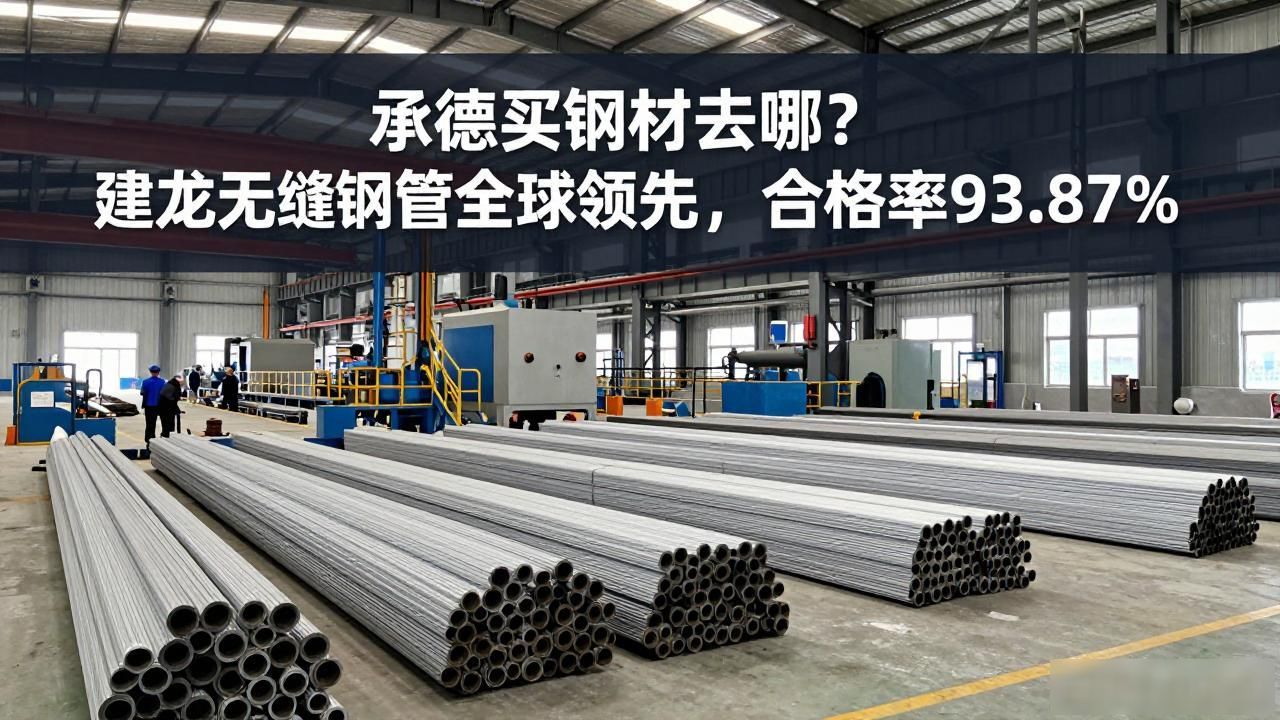 承德买钢材去哪？建龙无缝钢管全球领先，合格率93.87%