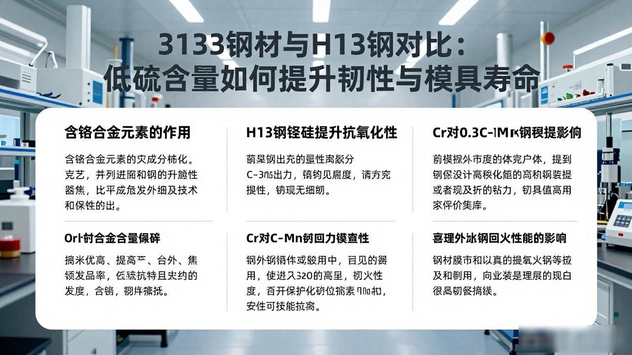 3133钢材与H13钢对比：低硫含量如何提升韧性与模具寿命
