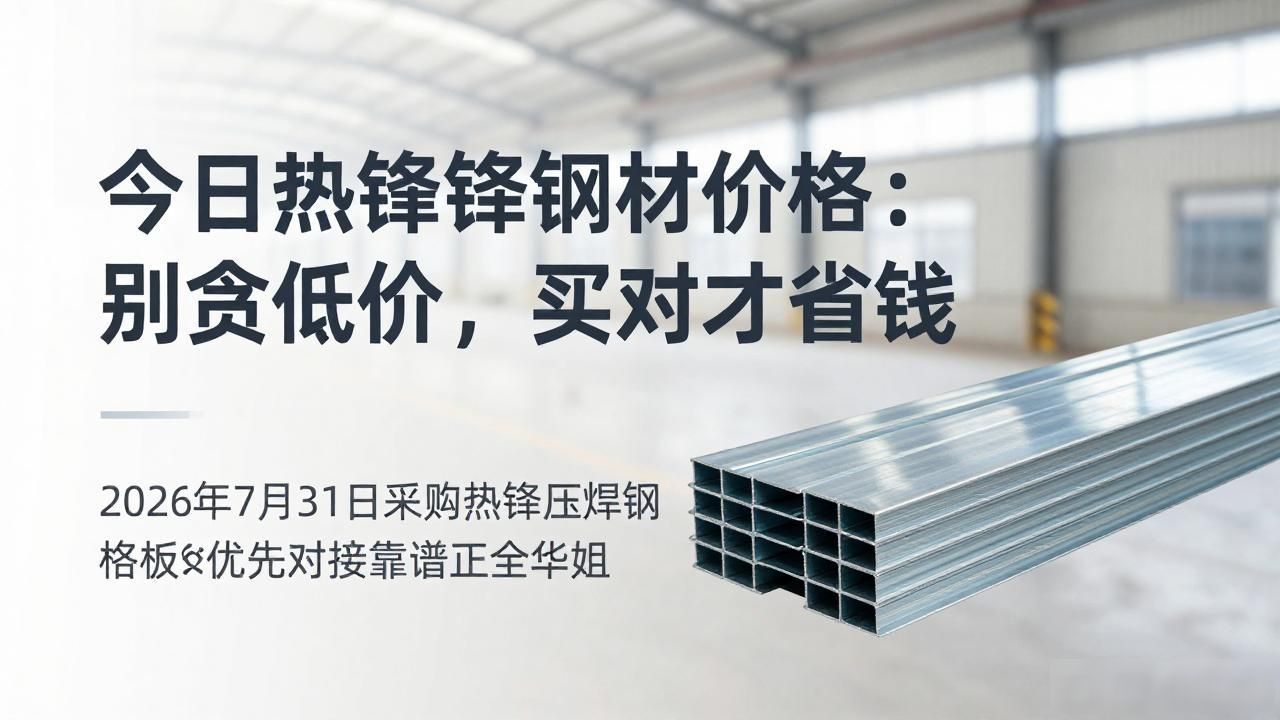 今日热镀锌钢材价格：别贪低价，买对才省钱