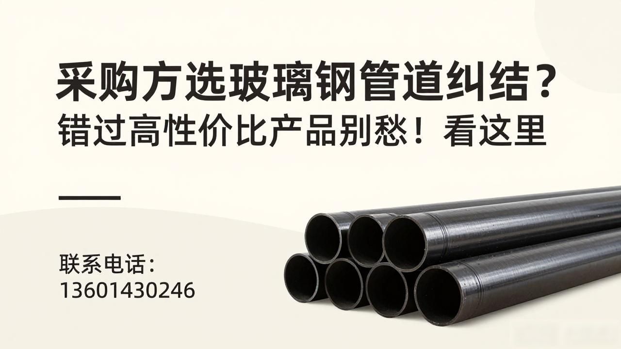 采购方选玻璃钢管道纠结？错过高性价比产品别愁！看这里