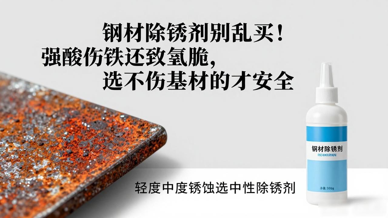 钢材除锈剂别乱买！强酸伤铁还致氢脆，选不伤基材的才安全