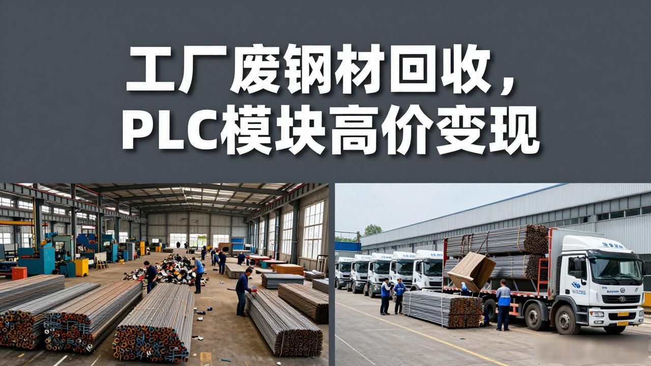 工厂废钢材回收，PLC模块高价变现