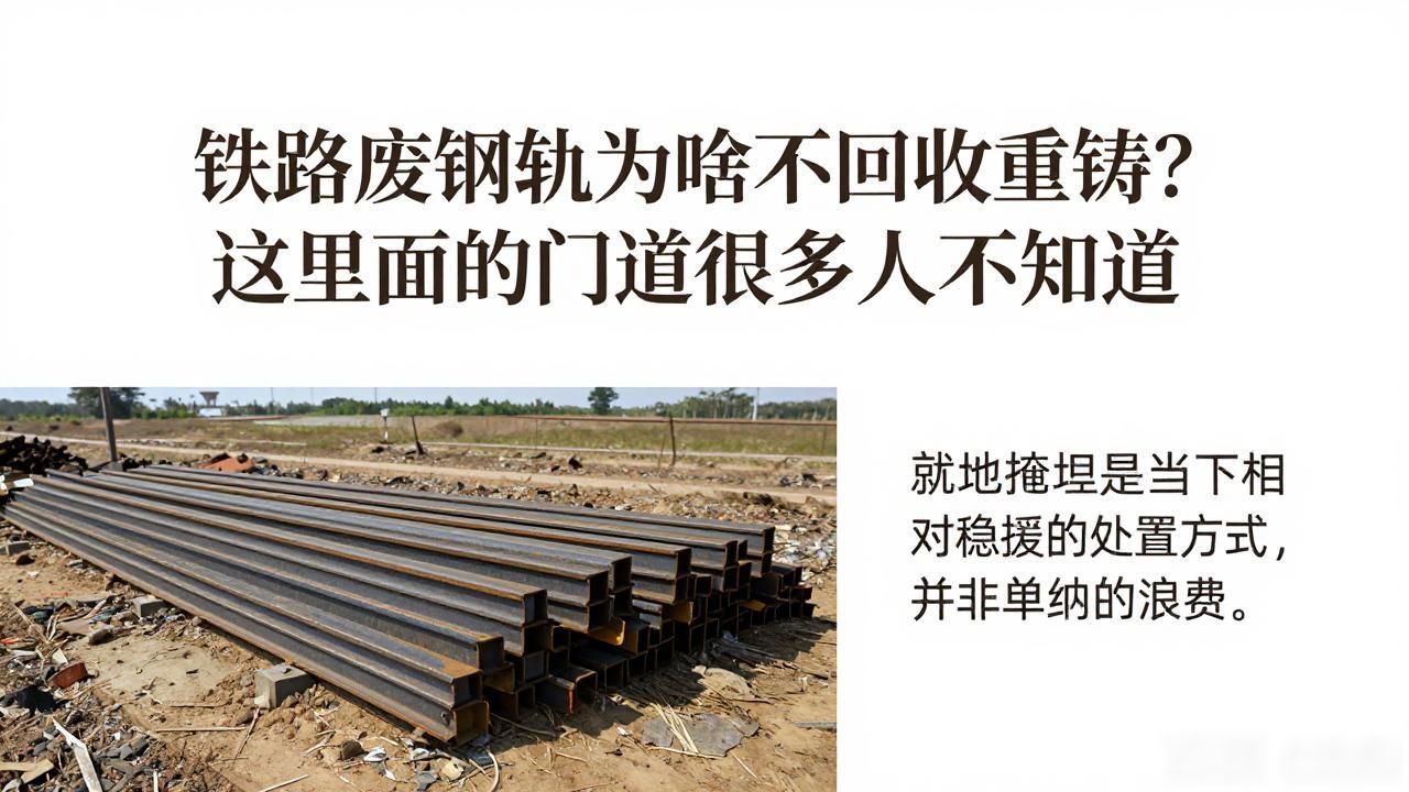 铁路废钢轨为啥不回收重铸？这里面的门道很多人不知道