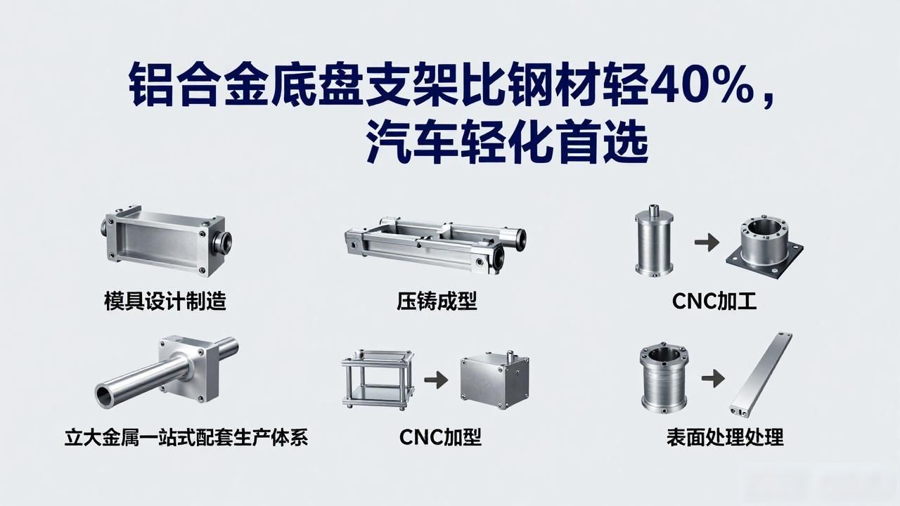 铝合金底盘支架比钢材轻40%，汽车轻量化首选