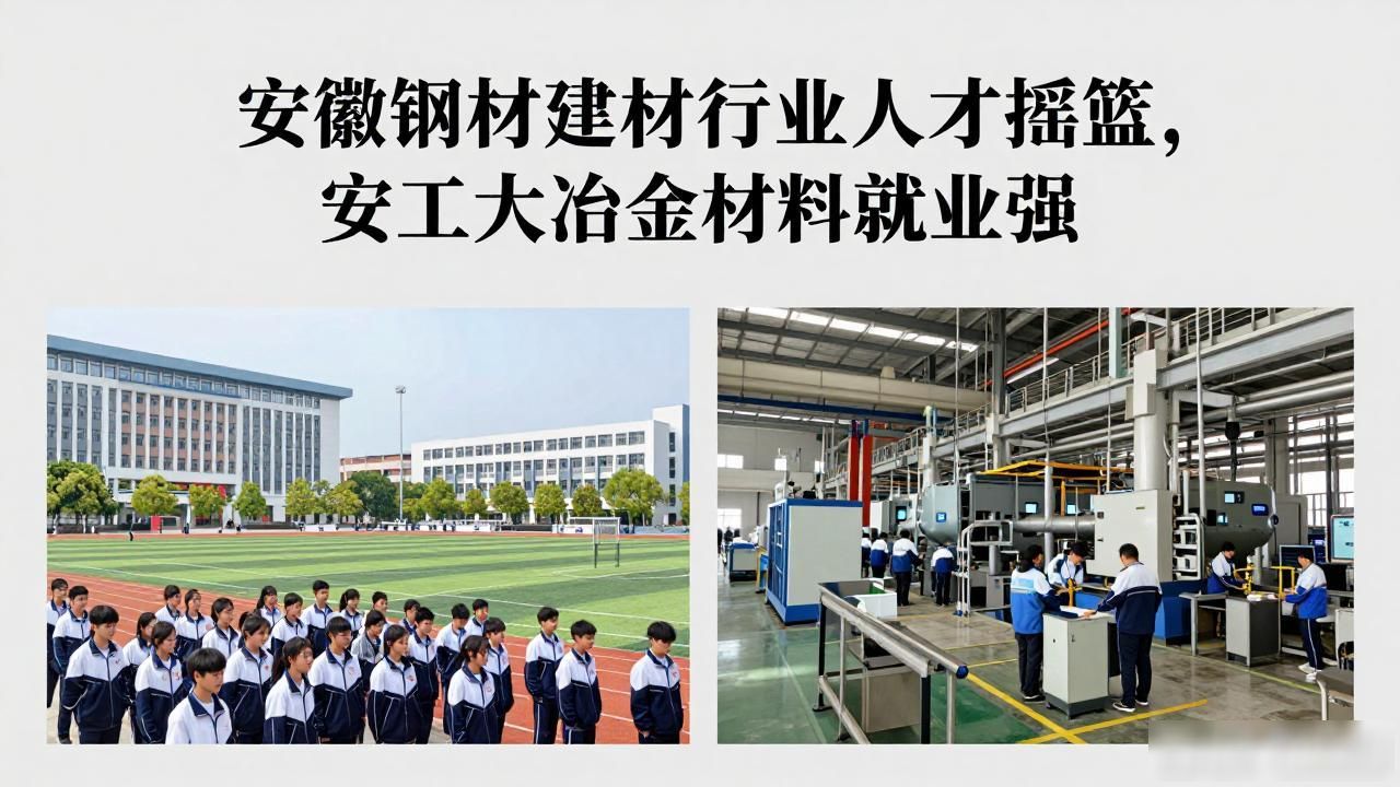 安徽钢材建材行业人才摇篮，安工大冶金材料就业强