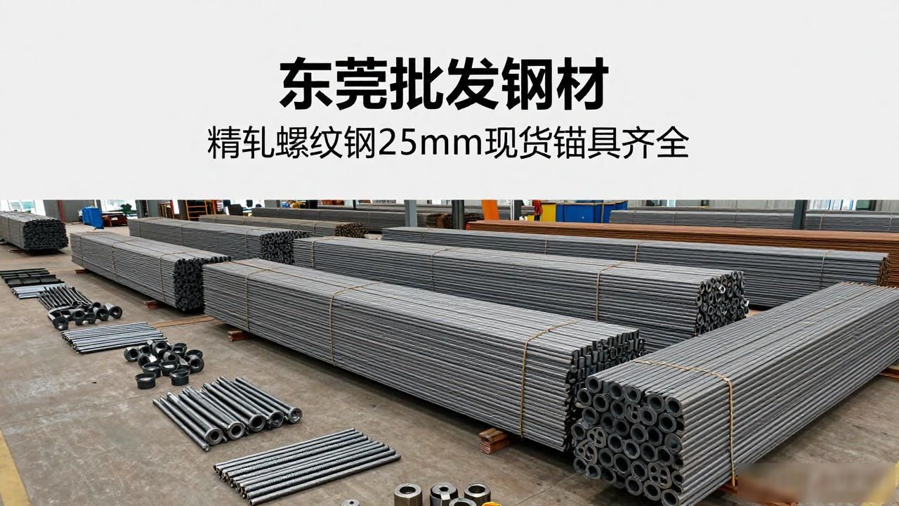 东莞批发钢材 精轧螺纹钢25mm现货锚具齐全