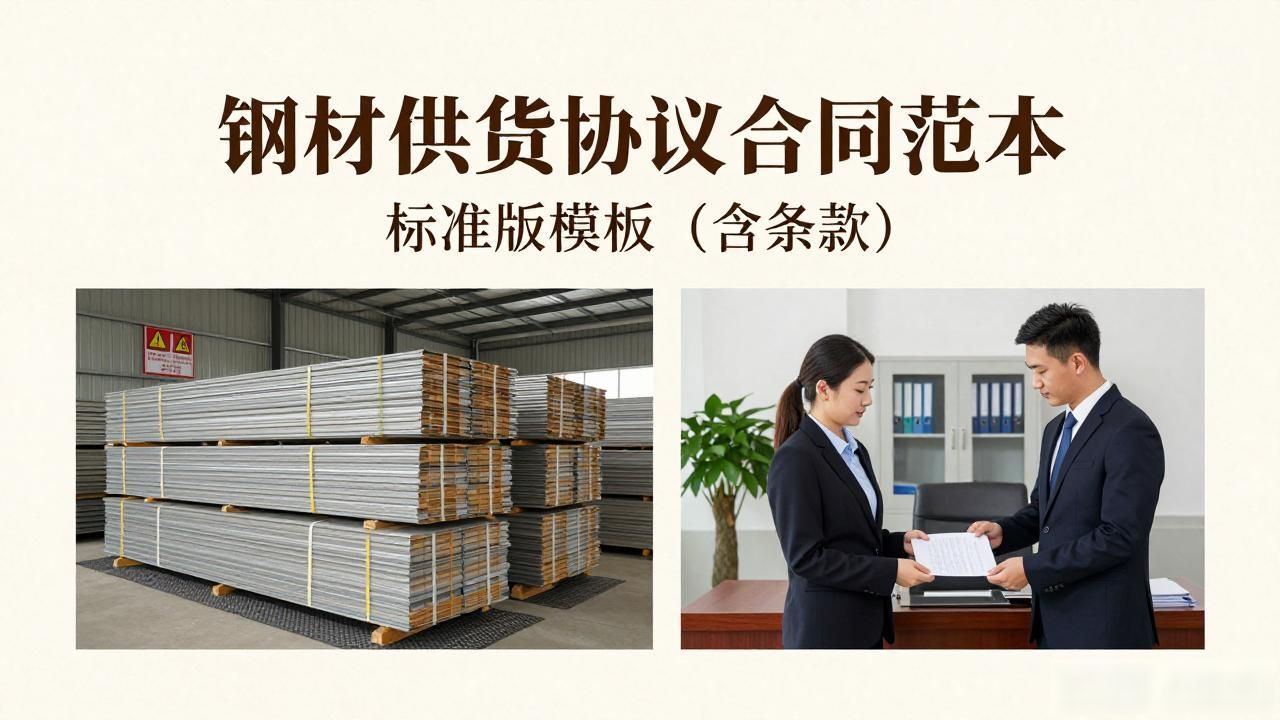 钢材供货协议合同范本 标准版模板（含条款）