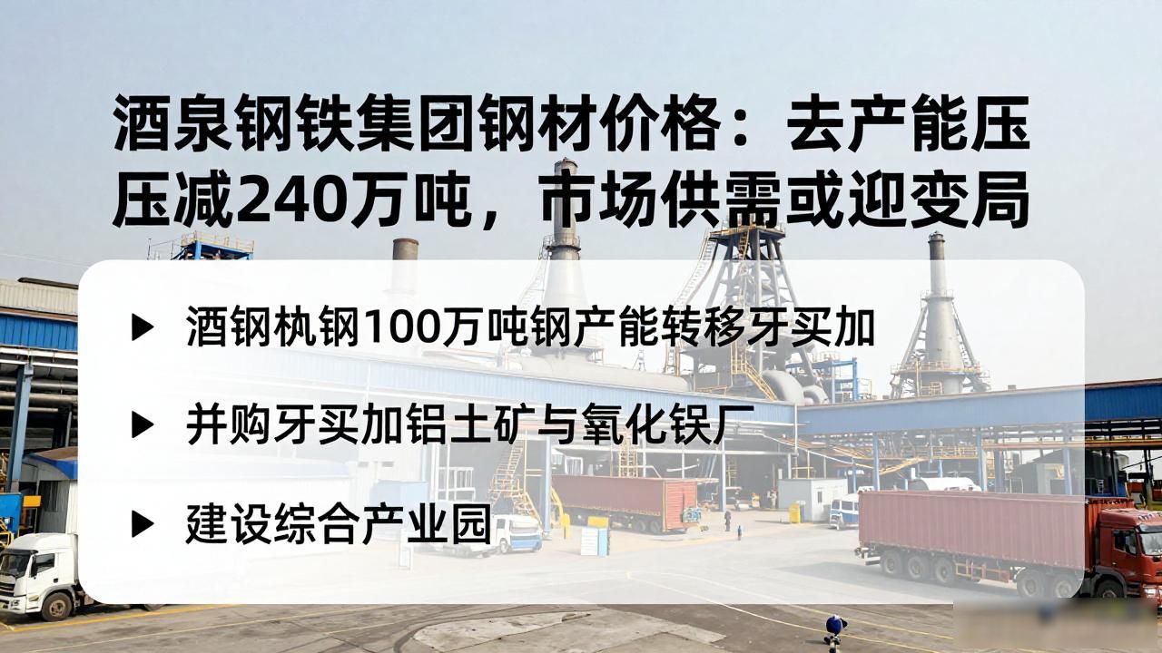 酒泉钢铁集团钢材价格：去产能压减240万吨，市场供需或迎变局