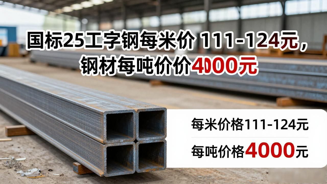 25工字钢每米价格估算_钢材每吨价格_国标25工字钢价格计算公式