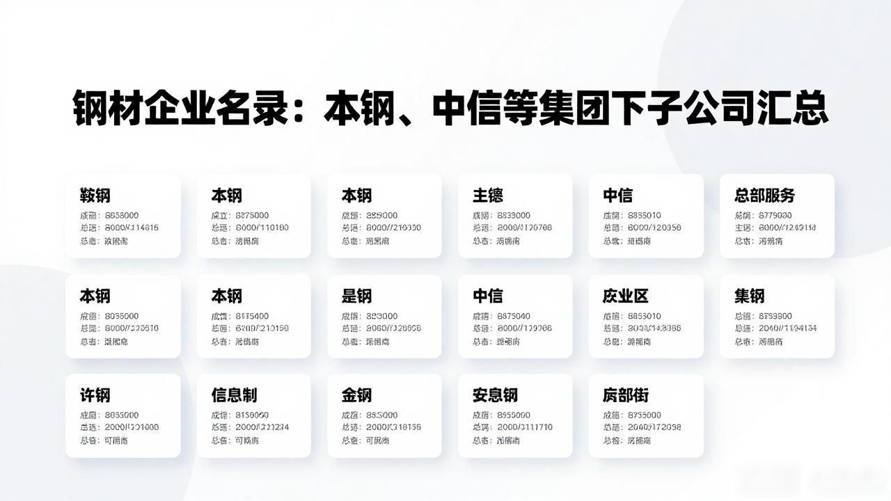 本钢集团有限公司_钢材企业名录_鞍钢集团公司