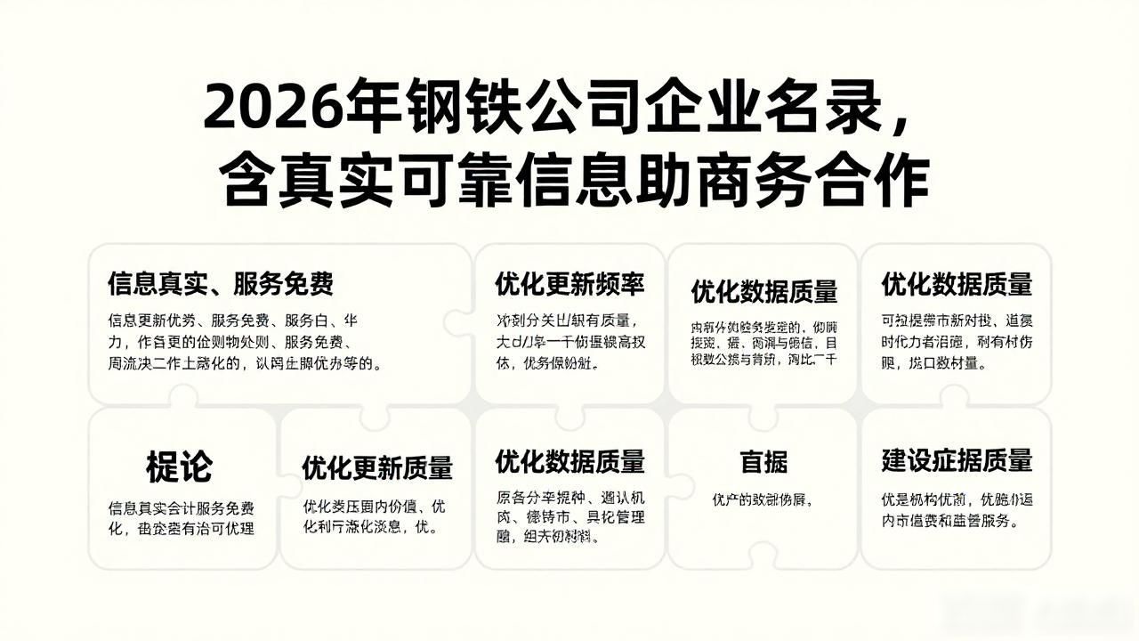 钢铁公司行业专业信息服务平台_钢材企业名录_2026年钢铁公司企业名录