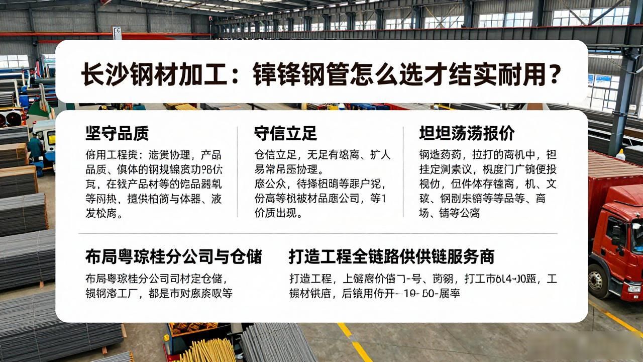 长沙钢材加工：镀锌钢管怎么选才结实耐用？